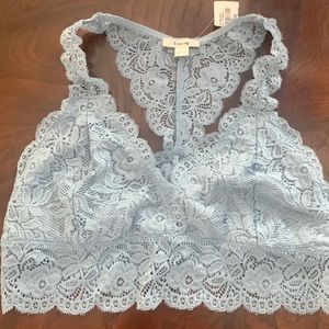 Timing Racerback Lace Bralette; NWT! Size L